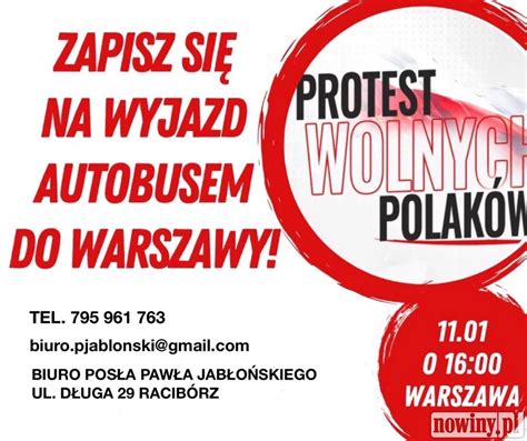 Pose Jab O Ski Organizuje Wyjazd Z Raciborza Na Protest Wolnych