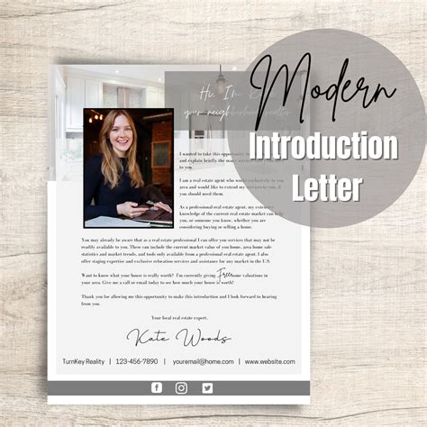 Real Estate Agent Introduction Letter New Real Estate Agent Etsy