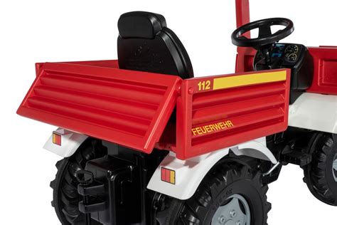 Preissturz Rolly Toys Tretauto Mercedes Unimog Feuerwehr Mit