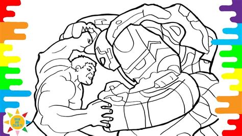 Hulk Vs Iron Man Coloring Page