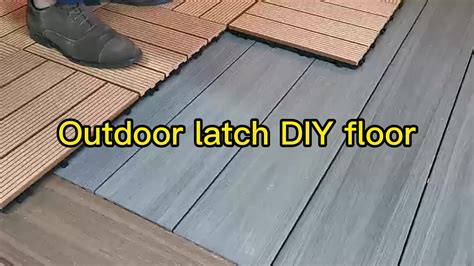 Waterproof Diy Wood Composite Floor Interlocking Outdoor Decking Tiles