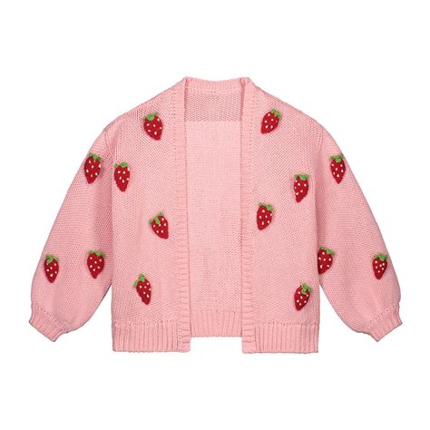 Very Berry Knitted Vest Strawberry Pink Daily Brat