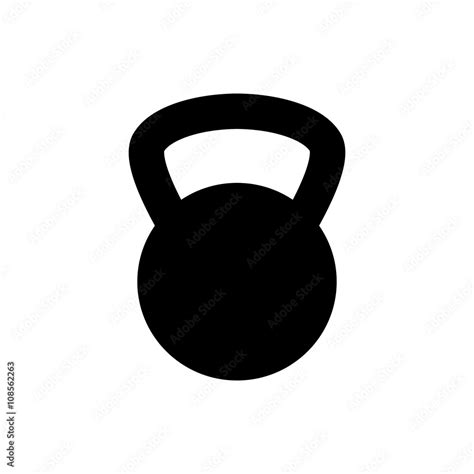 Kettlebell Icon Vector Illustration Stock Vector Adobe Stock