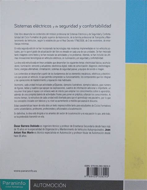 Sistemas Electricos Y De Seguridad Y Confortabilidad Ed