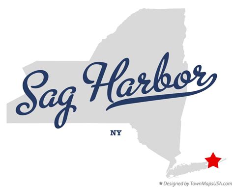 Map of Sag Harbor, NY, New York