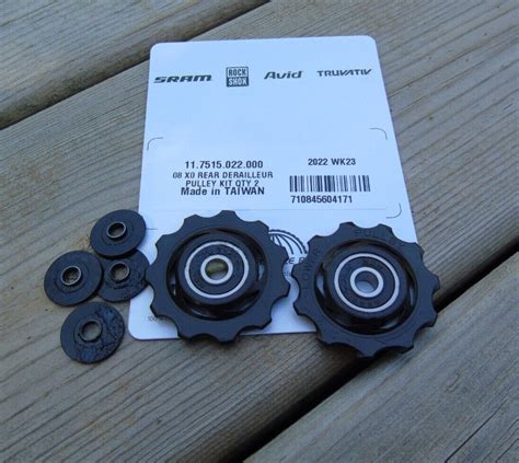 Ролики Sram X0/X7/X9 Rear Derailleur Pulleys 2pcs Kit (Black) Черный 11 ...