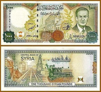 Jual Syria 1000 Pounds 1997 Prefix D 16 Di Lapak Anggita Banknotes