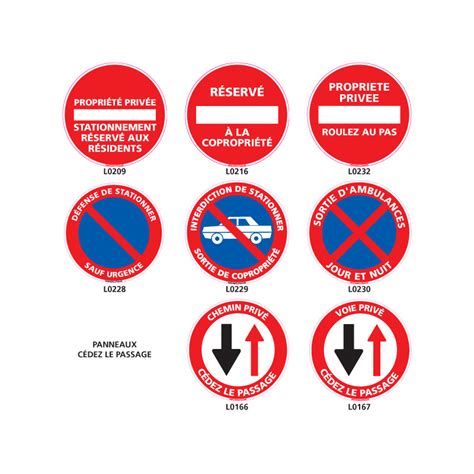 PANNEAUX DE SIGNALISATION STATIONNEMENT CEDEZ LE PASSAGE L0209 GROUPE