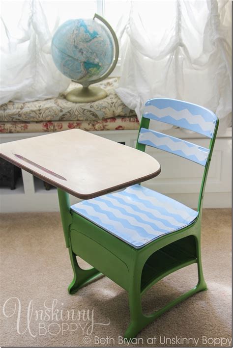 Thrift Store Makeover Vintage Student Desk Edition Unskinny Boppy