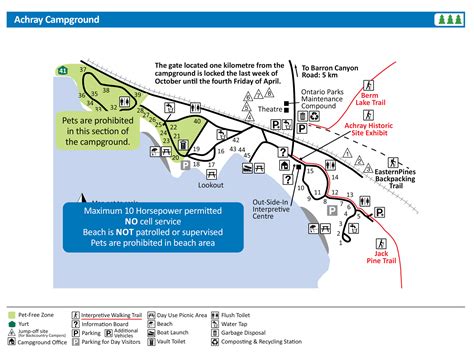 Algonquin Park Campground Map