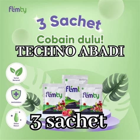 Jual FLIMTY FIBER 3 SACHET COBAIN DULU Shopee Indonesia