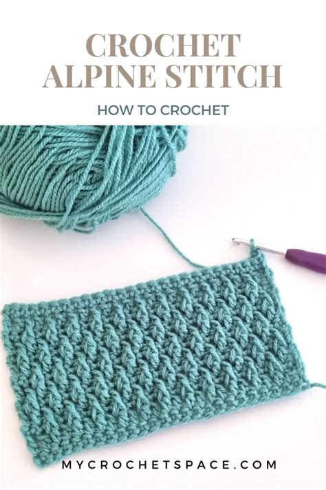 Alpine Stitch Crochet Tutorial My Crochet Space