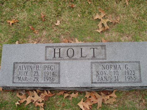 Alvin Hardy Peg Holt 1914 1986 Find A Grave Memorial