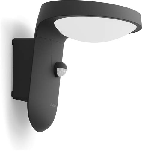 Philips Tyla Buitenwandlamp Antraciet Met Sensor W Promotie Bij