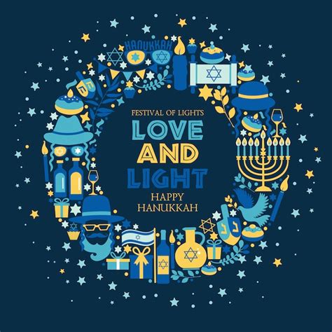 Premium Vector Jewish Holiday Hanukkah Banner Set And Invitation