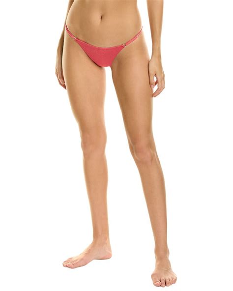 Buy Onia Hannah Bikini Bottom Red At Off Editorialist