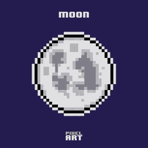 Pixel Art Moon  Pixel Art Moon Discover And Share S Animated