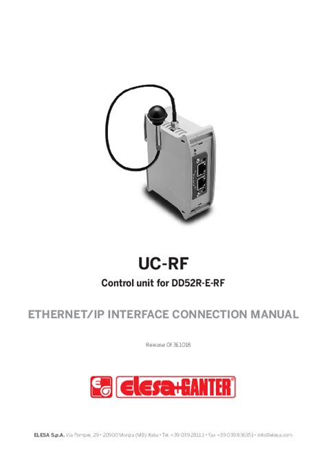 ElEsa DD52R E RF Electronic Position Indicators User Manual