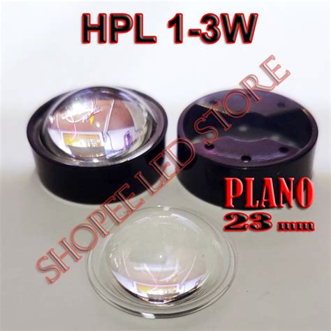 Jual CONVEC LENS LENSA PLANO HPL LED 1W 3W 5W LED DRIVER LAMPU SOROT