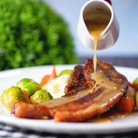 Roast Pork Belly Slices With A Cider Sauce Krumpli