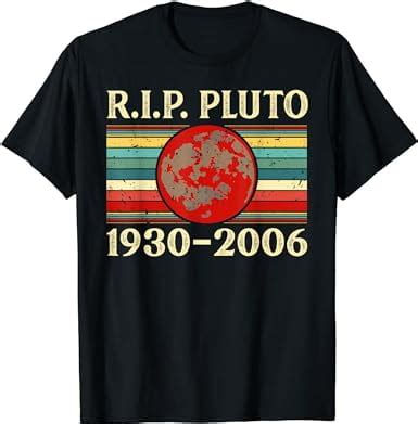 RIP Rest In Peace Pluto Funny Planet Space Science Geek T Shirt