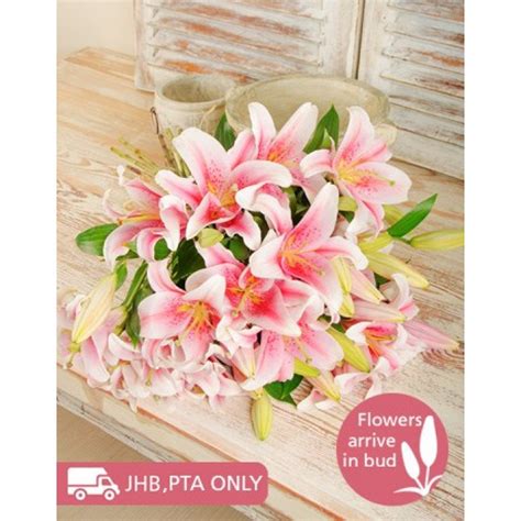 Pink Stargazer Lily Bouquet | inMotion Flowers