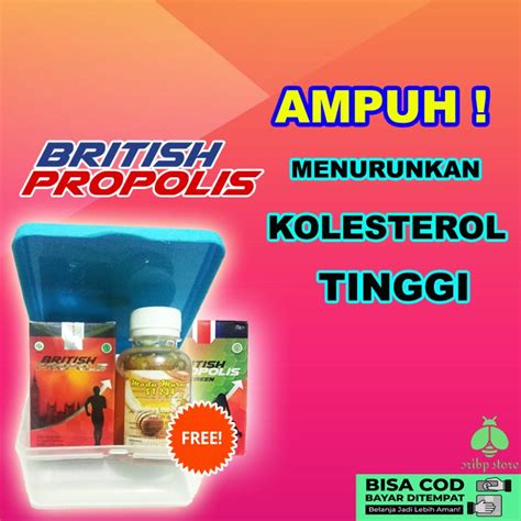 Jual BRITISH PROPOLIS Propolis Herbal Madu Vitamin Obat Kolesterol