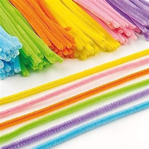 360 X Long Pipe Cleaners For Crafts Jumbo Pack In 10 Assorted Colors