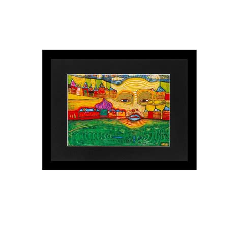 Framed I Hundertwasser Poster Irinaland Over The Balkans Picture X