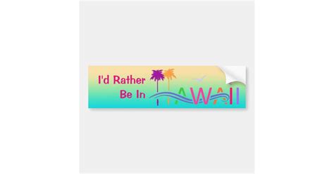 Hawaii Islands Bumper Sticker Zazzle