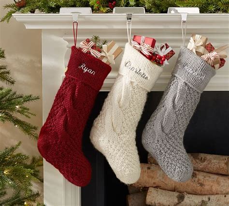 Chunky Knit Stocking Pottery Barn