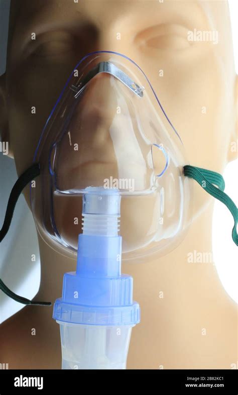 Breathing Respirator mask Stock Photo - Alamy