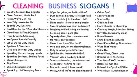 350 Slogans For Cleaning Business Catchy Funny And Short In 2024