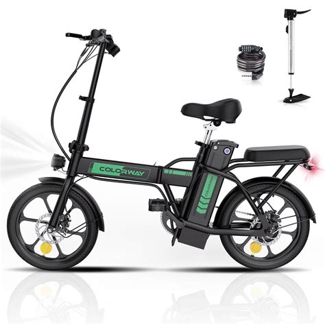 COLORWAY Folding E Bike 500W 8 4Ah 36V Removable Battery 19 9MPH