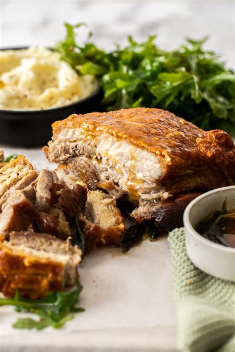 Crispy Oven Roasted Pork Belly - Sugar Salt Magic