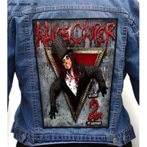 Alice Cooper 26 Photo Quality Printed Back Patch King Of Patches