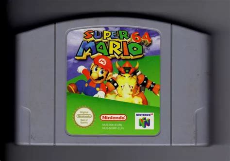 Jeu Nintendo 64 N64 Super Mario 64 Cartouche En Loose Pal 7 Eur 24