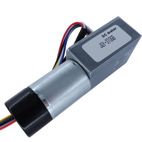 Low Noise Dc Motor 6V 12V Turbo Worm With Encoder Speed WormGeared