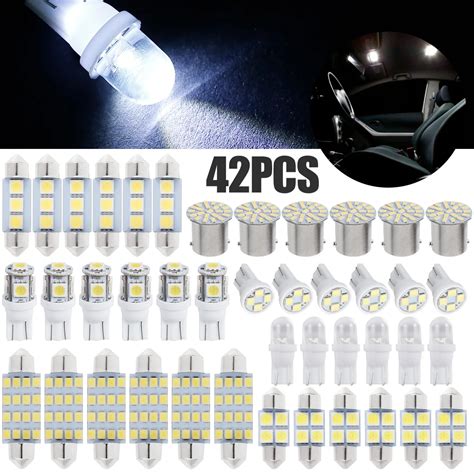 42 Sztuki Wiat A Wewn Trz Samochodu LED T10 6000K Ar Wki LED SMD