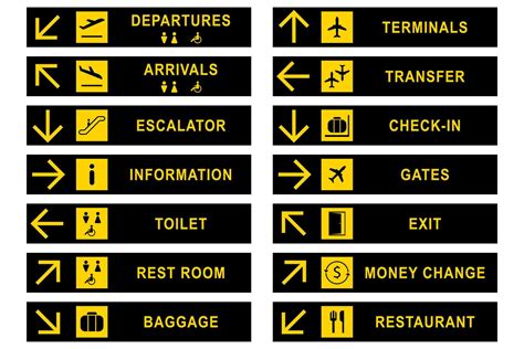 Airport signs stock illustration. Vector design. 36311732 Vector Art at ...