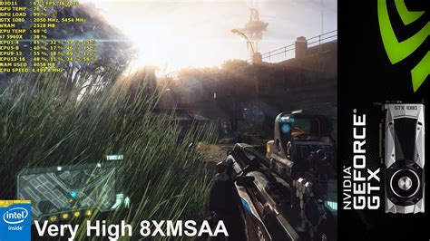 Crysis 3 Very High 8XMSAA 1080p GTX 1080 FE I7 5960X 4 5GHz YouTube