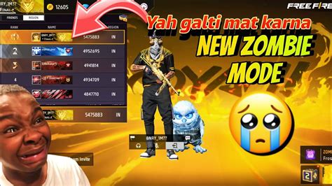 Zombie Mode Main Yah Galti Mat Karna Free Fire Leaderboard Trick