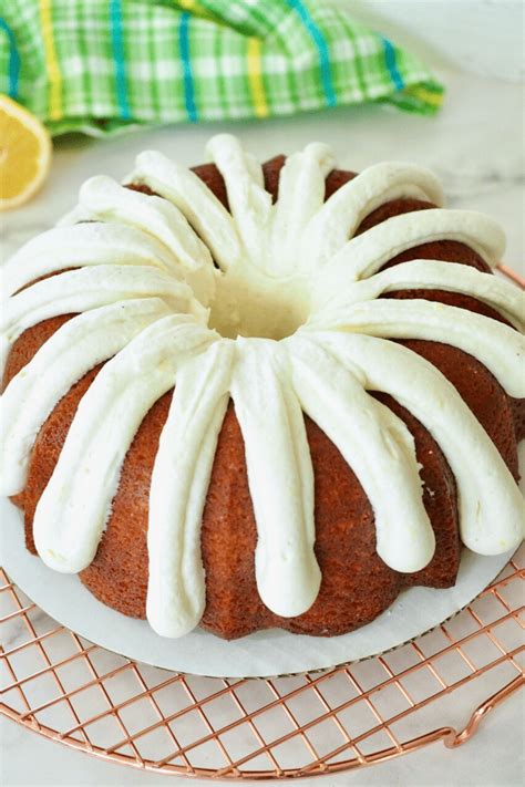 Best Lemon Bundt Cake With Cream Cheese Frosting • The Fresh Cooky