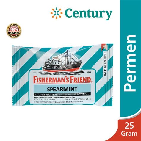 Jual FISHERMAN S SUGAR FREE SPEARMINT 25 GR PERMEN PELEGA TENGGOROKAN