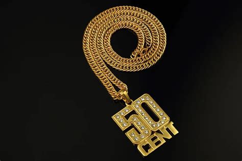 Hip Hop Mode 2015 Chains For Men 50 Cent Chunky Necklace Kpect Cross