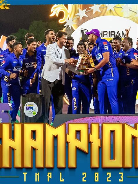 Tnpl 2023 Shahrukh Khans Lyca Kovai Kings Win Title