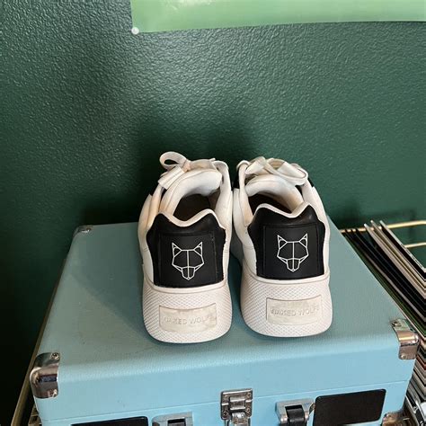 Naked Wolfe Black And White Sneakers No Longer Sold Depop