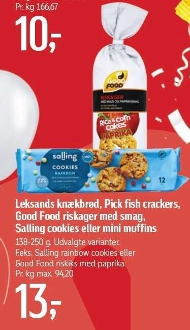 Leksands Kn Kbr D Pick Fish Crackers Good Food Riskager Med Smag