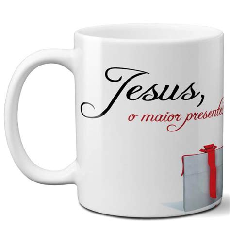 Caneca jesus o maior presente fé religião deus evangélico Mago das