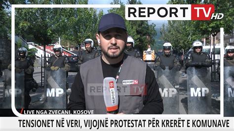 Tensionet në Veri të Kosovës Report Tv raporton drejtpërdrejt nga